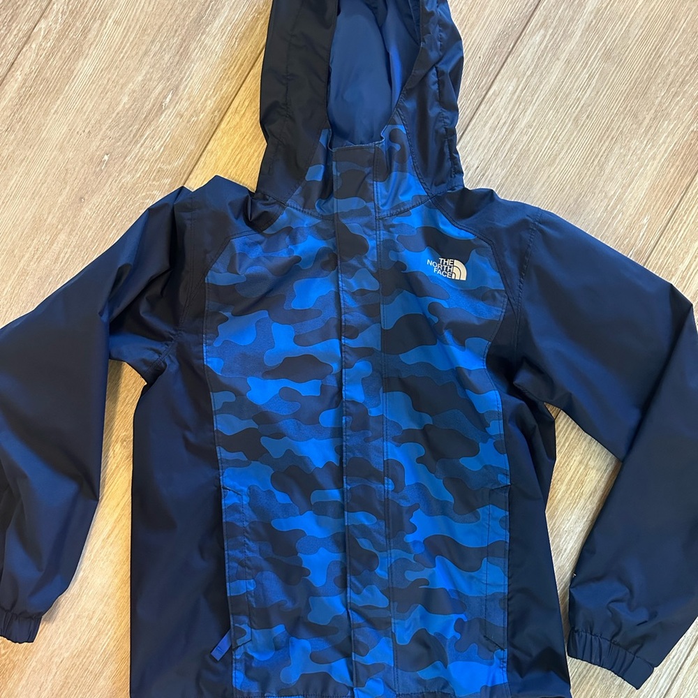 The North Face Blue Camo Rain Jacket